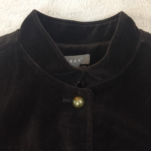 Kenmar Velour Jacket Brown Size 6 - Picture 3 of 8